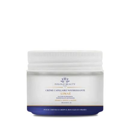 Crème capillaire nourrissante sans rinçage Limaé Fololo Beauty pour cheveux bouclés, crépus et frisés, 250 ml