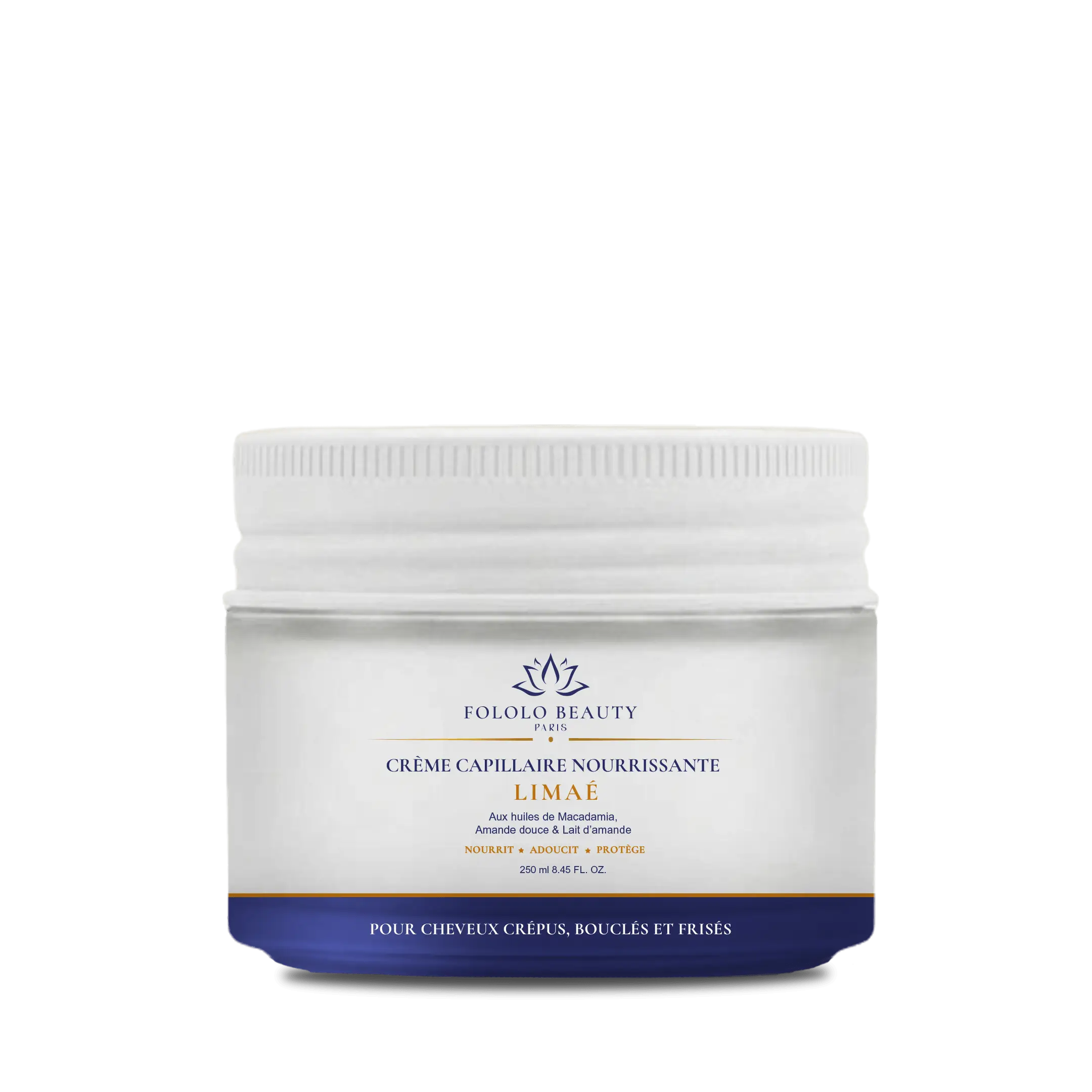 Crème capillaire nourrissante sans rinçage Limaé Fololo Beauty pour cheveux bouclés, crépus et frisés, 250 ml